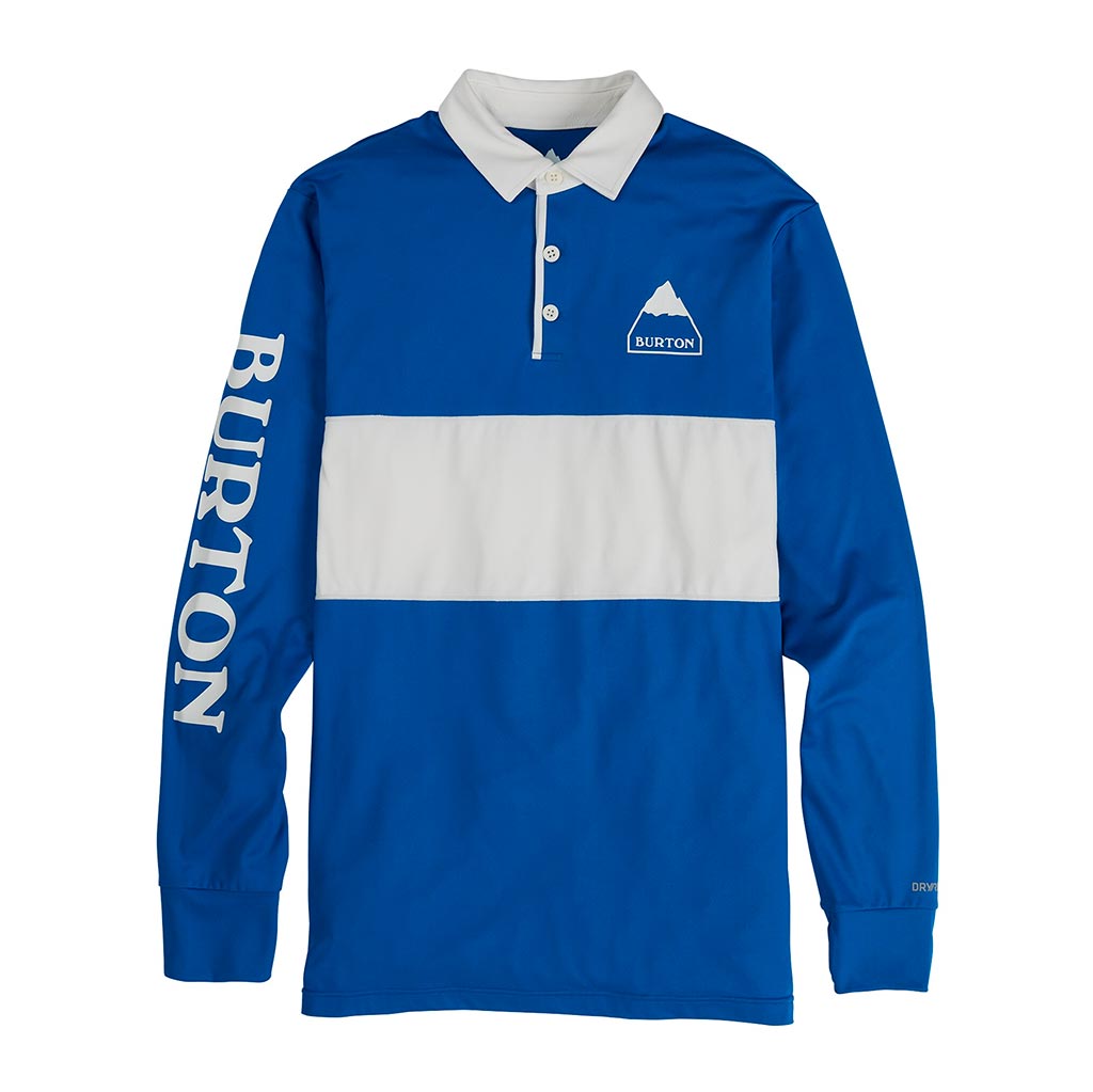 Burton Midweight Rugby Thermal Top - True Lapis Blue/Stout White