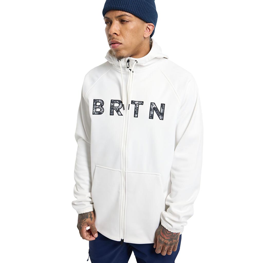 Burton Crown Weatherproof Full Zip Hoodie - Stout White