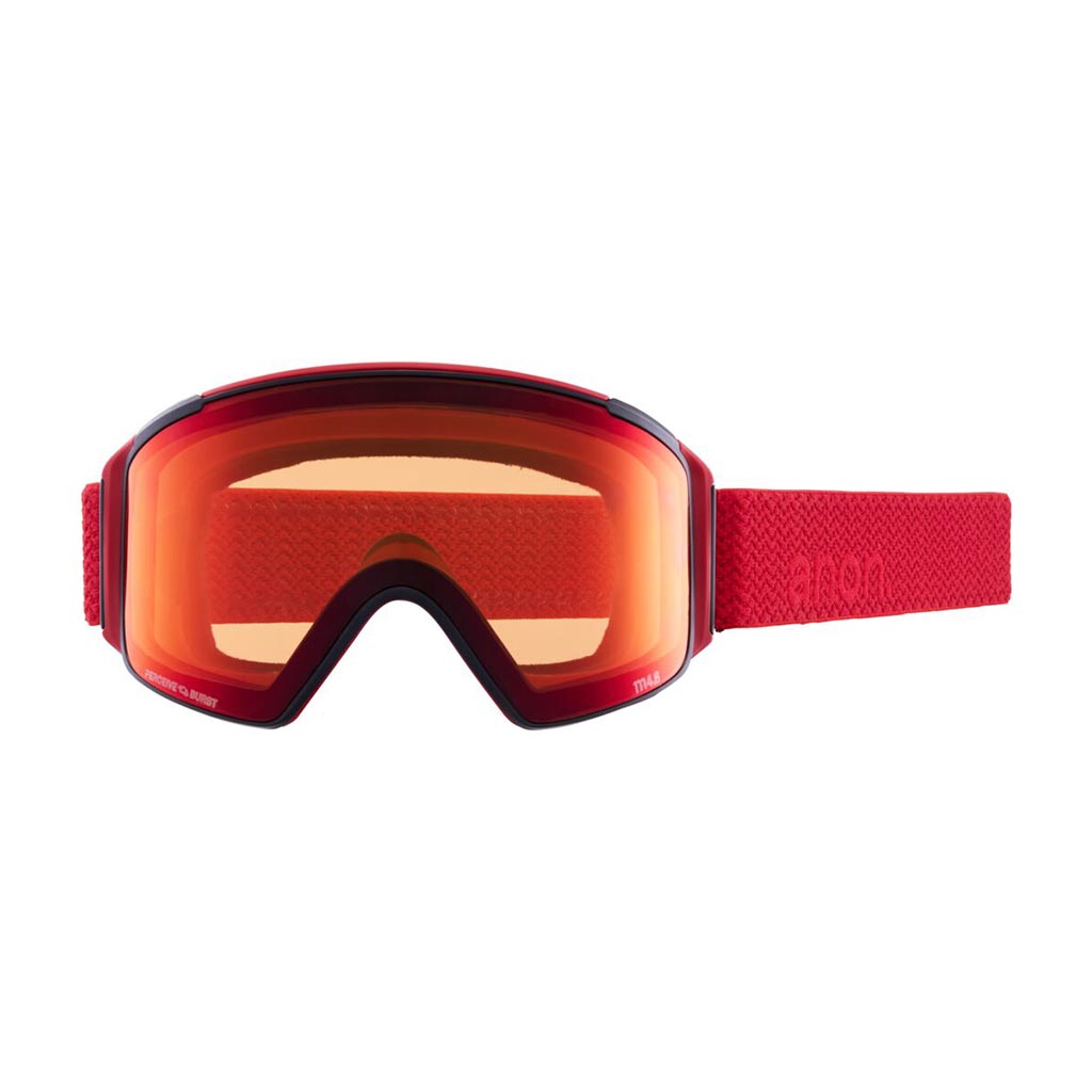 Anon 2023 M4S Cylindrical Goggle - Red/Sun Red