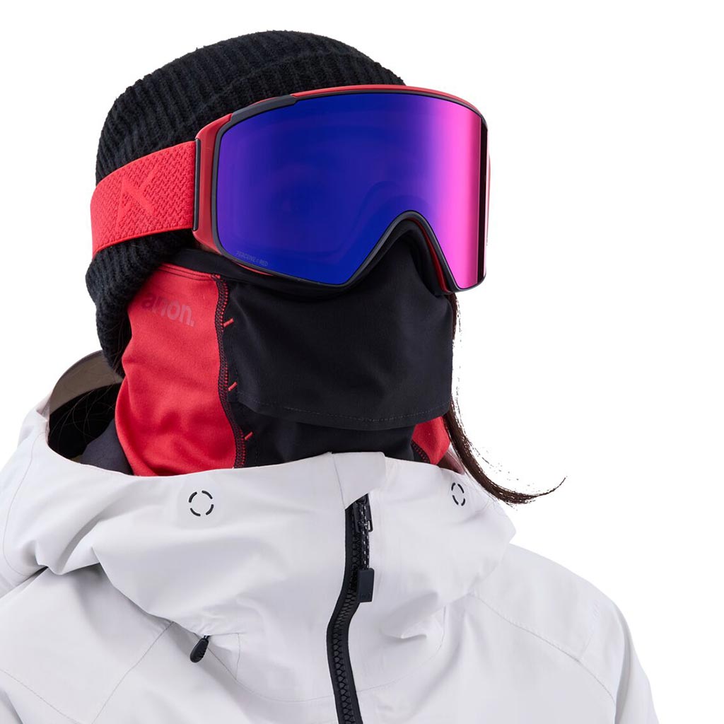 Anon 2023 M4S Cylindrical Goggle - Red/Sun Red