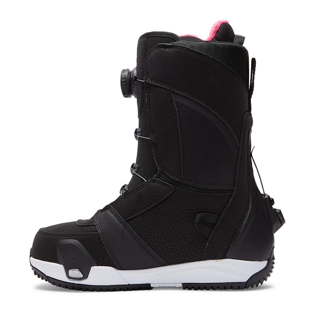 DC 2023 Womens Lotus Step On Boots - Black/White/Black