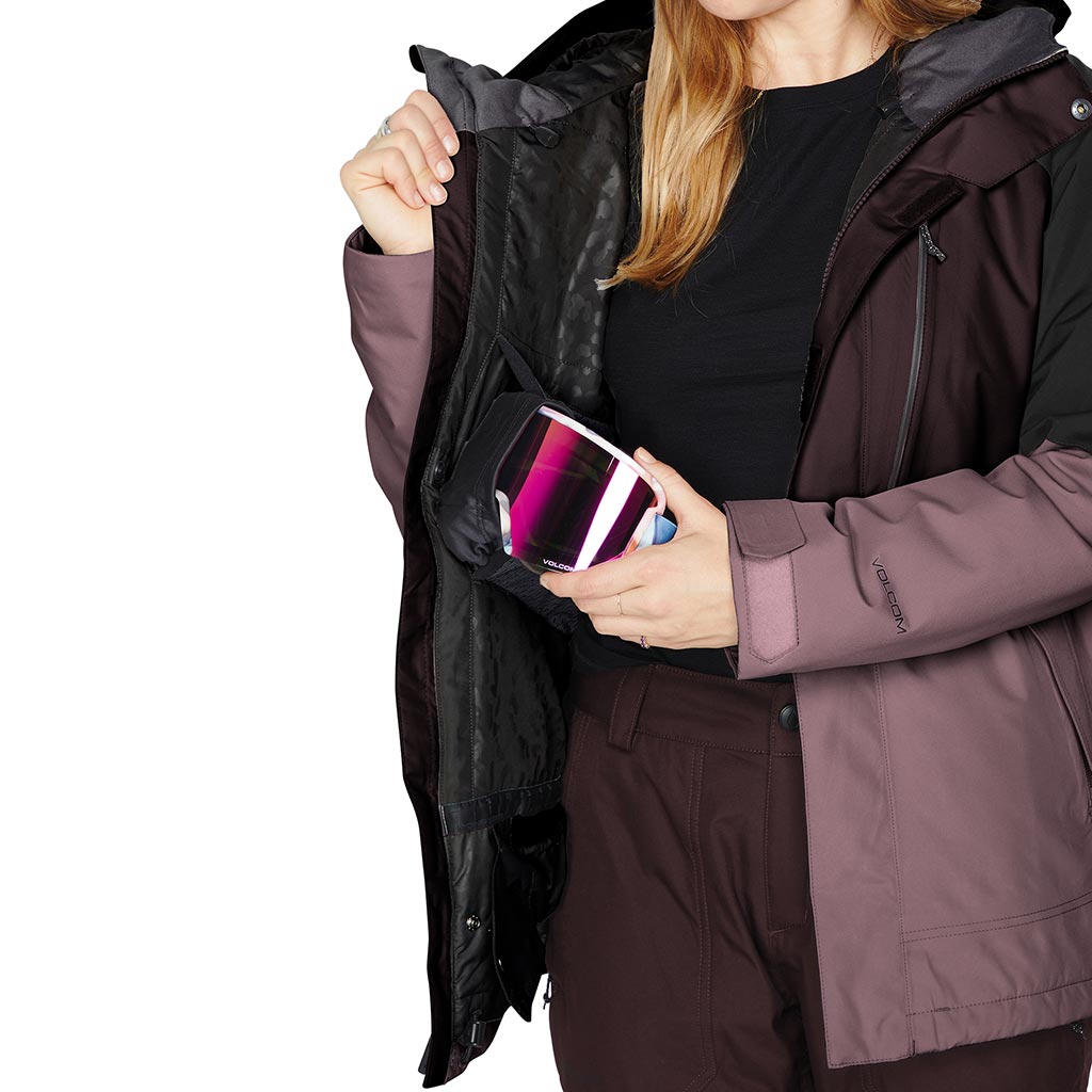 Volcom 2023 Womens Aris Insulated Gore-Tex Jacket - Black Plum